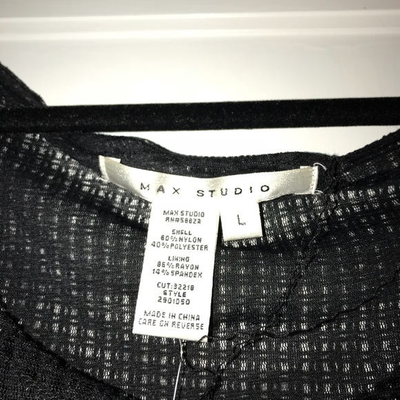 Max Studio Black Lace Dress New With Tags - Picture 3 of 4